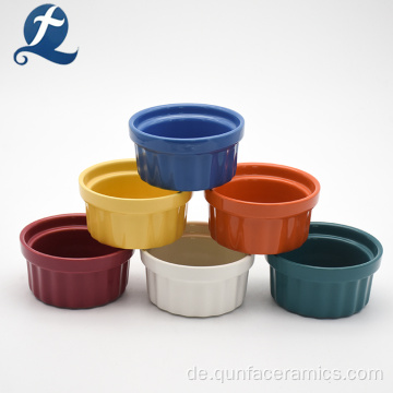 Keramik Farbe benutzerdefinierte Großhandel Ramekin